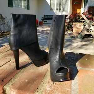 Sexy Open Toe Vegan  Platform Bootie